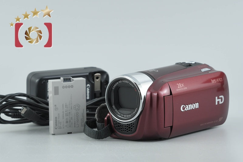 【中古】Canon キヤノン iVIS HF R21 レッド ビデオカメラ