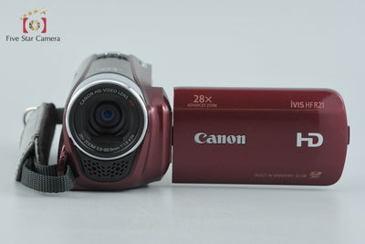 【中古】Canon キヤノン iVIS HF R21 レッド ビデオカメラ