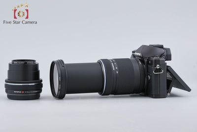 【中古】OLYMPUS オリンパス OM-D E-M10 Mark II EZ ダブルズームキット ブラック シャッター回数僅少