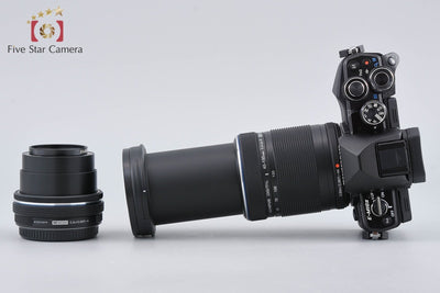 【中古】OLYMPUS オリンパス OM-D E-M10 Mark II EZ ダブルズームキット ブラック シャッター回数僅少