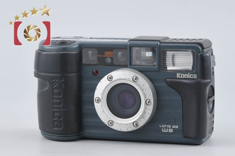 【中古】Konica コニカ 現場監督 28WB ブルー コンパクトフィルムカメラ