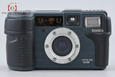 【中古】Konica コニカ 現場監督 28WB ブルー コンパクトフィルムカメラ