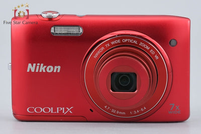 【中古】Nikon ニコン COOLPIX S3500 ラズベリーレッド コンパクトデジタルカメラ