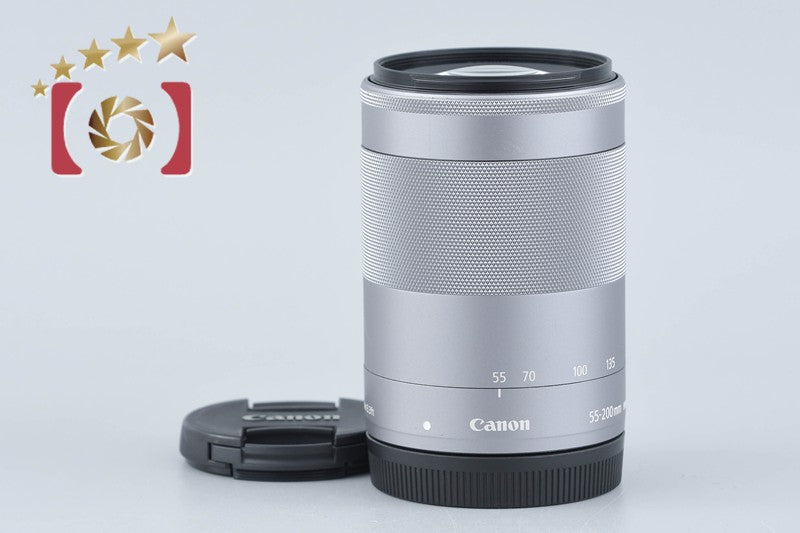 【中古】Canon キヤノン EF-M 55-200mm f/4.5-6.3 IS STM シルバー