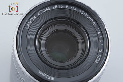 【中古】Canon キヤノン EF-M 55-200mm f/4.5-6.3 IS STM シルバー