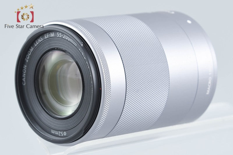 中古】Canon キヤノン EF-M 55-200mm f/4.5-6.3 IS STM シルバー