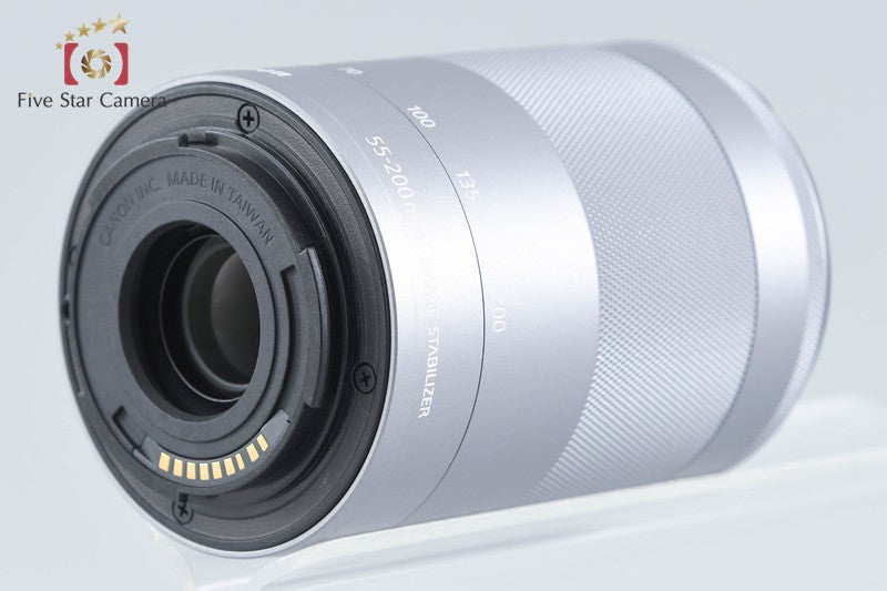 中古】Canon キヤノン EF-M 55-200mm f/4.5-6.3 IS STM シルバー