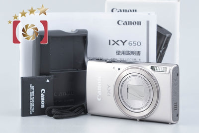 【中古】Canon キヤノン IXY 650 シルバー コンパクトデジタルカメラ 元箱付き