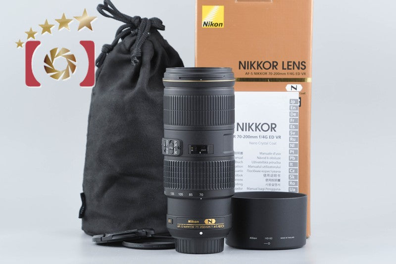 【中古】Nikon ニコン AF-S NIKKOR 70-200mm f/4 G ED VR 元箱付き