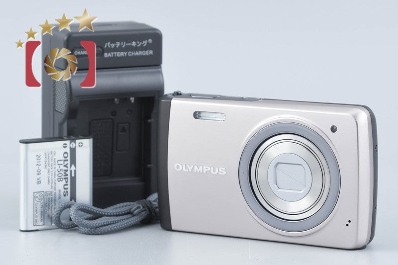 【中古】OLYMPUS オリンパス STYLUS VH-410 シルバー コンパクトデジタルカメラ