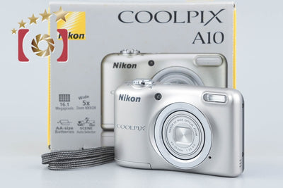 【中古】Nikon ニコン COOLPIX A10 シルバー コンパクトデジタルカメラ 元箱付き
