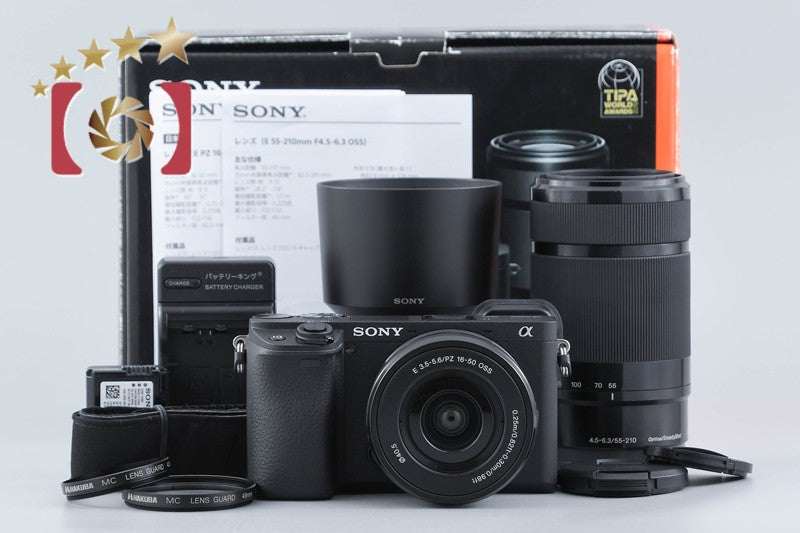 【中古】SONY ソニー α6400 ILCE-6400 ダブルズームレンズキット ブラック 元箱付き