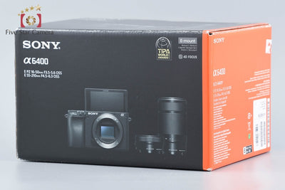 【中古】SONY ソニー α6400 ILCE-6400 ダブルズームレンズキット ブラック 元箱付き