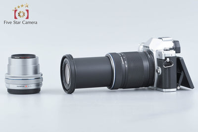 【中古】OLYMPUS オリンパス OM-D E-M10 Mark III EZ ダブルズームキット シルバー 元箱付き