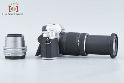 【中古】OLYMPUS オリンパス OM-D E-M10 Mark III EZ ダブルズームキット シルバー 元箱付き