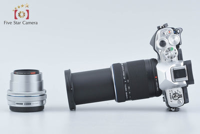 【中古】OLYMPUS オリンパス OM-D E-M10 Mark III EZ ダブルズームキット シルバー 元箱付き