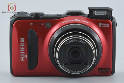 【中古】FUJIFILM 富士フイルム FINEPIX F600EXR レッド コンパクトデジタルカメラ 元箱付き