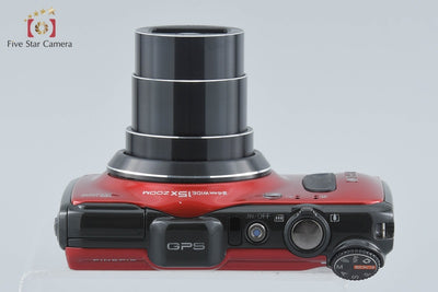 【中古】FUJIFILM 富士フイルム FINEPIX F600EXR レッド コンパクトデジタルカメラ 元箱付き