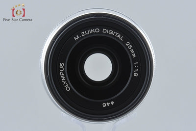【中古】OLYMPUS オリンパス M.ZUIKO DIGITAL 25mm f/1.8 シルバー 元箱付き