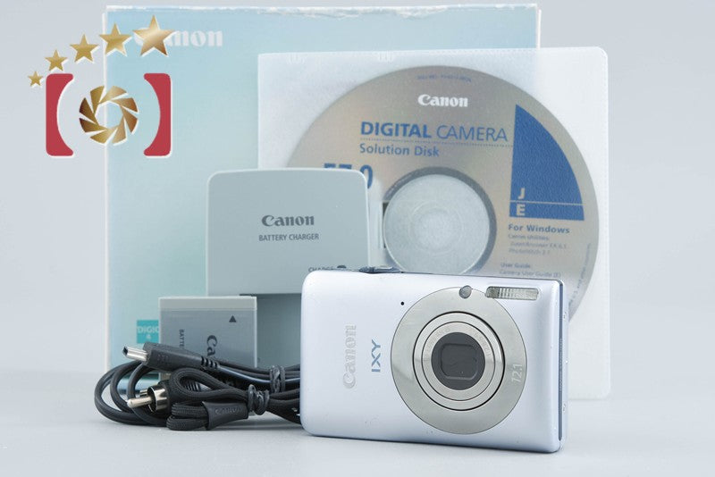 【中古】Canon キヤノン IXY 200F シルバー コンパクトデジタルカメラ 元箱付き