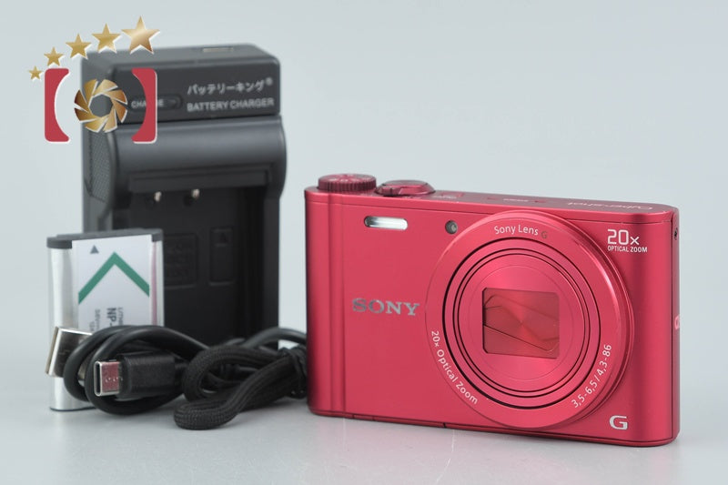 【中古】SONY ソニー Cyber-shot DSC-WX300 レッド デジタルスチルカメラ 多言語対応