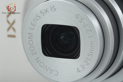 【中古】Canon キヤノン IXY 410F シルバー コンパクトデジタルカメラ 元箱付き