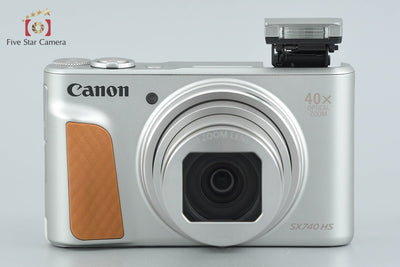 【中古】Canon キヤノン PowerShot SX740 HS シルバー コンパクトデジタルカメラ 元箱付き