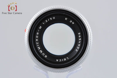 【中古】Leica ライカ SUMMICRON-M 50mm f/2 E39 第4世代 シルバー