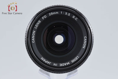 【中古】Canon キヤノン FD 28mm f/3.5 S.C.