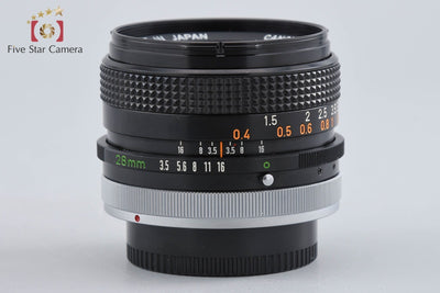 【中古】Canon キヤノン FD 28mm f/3.5 S.C.