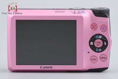【中古】Canon キヤノン PowerShot A3200 IS ピンク コンパクトデジタルカメラ 元箱付き
