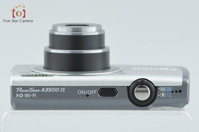 【中古】Canon キヤノン PowerShot A3500 IS シルバー コンパクトデジタルカメラ 元箱付き