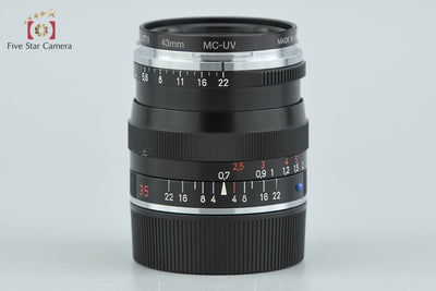 【中古】Carl Zeiss カールツァイス Biogon 35mm f/2 ZM T* ブラック ライカMマウント用