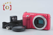 【中古】SONY ソニー α NEX-F3 ピンク ミラーレス一眼カメラ