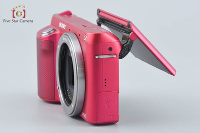【中古】SONY ソニー α NEX-F3 ピンク ミラーレス一眼カメラ