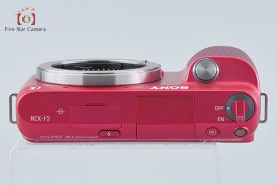 【中古】SONY ソニー α NEX-F3 ピンク ミラーレス一眼カメラ
