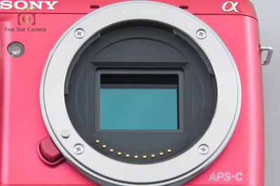 【中古】SONY ソニー α NEX-F3 ピンク ミラーレス一眼カメラ