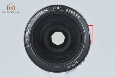 【中古】Nikon ニコン Ai ZOOM NIKKOR 43-86mm f/3.5