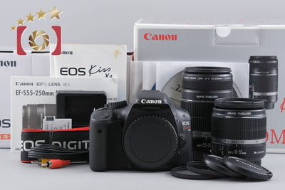 【中古】Canon キヤノン EOS Kiss X4 ダブルズームキット シャッター回数僅少 元箱付き
