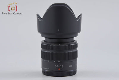 【中古】Panasonic パナソニック LUMIX G VARIO 14-42mm f/3.5-5.6 ASPH. MEGA O.I.S. H-FS1442A ブラック