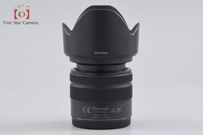 【中古】Panasonic パナソニック LUMIX G VARIO 14-42mm f/3.5-5.6 ASPH. MEGA O.I.S. H-FS1442A ブラック