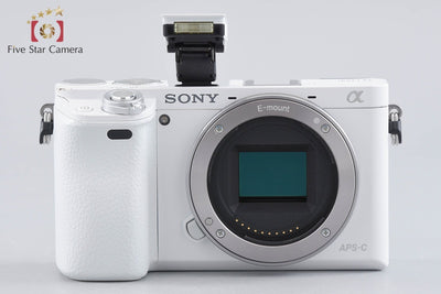 【中古】SONY ソニー α6000 ILCE-6000 ホワイト パワーズームレンズキット シャッター回数僅少 多言語対応