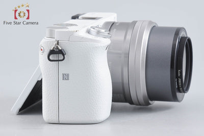 【中古】SONY ソニー α6000 ILCE-6000 ホワイト パワーズームレンズキット シャッター回数僅少 多言語対応