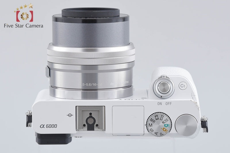 中古】SONY ソニー α6000 ILCE-6000 ホワイト パワーズームレンズ