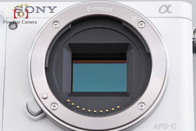 【中古】SONY ソニー α6000 ILCE-6000 ホワイト パワーズームレンズキット シャッター回数僅少 多言語対応