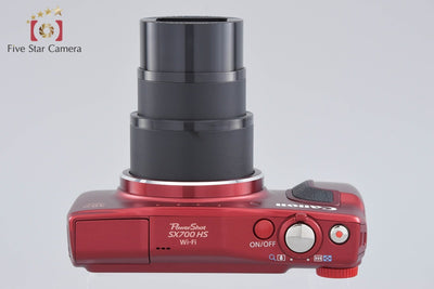 【中古】Canon キヤノン PowerShot SX700 HS レッド コンパクトデジタルカメラ 元箱付き