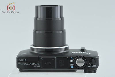 【中古】Canon キヤノン PowerShot SX280 HS ブラック コンパクトデジタルカメラ