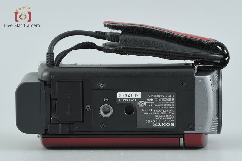 中古】SONY ソニー ハンディカム HDR-CX180 レッド ビデオカメラ