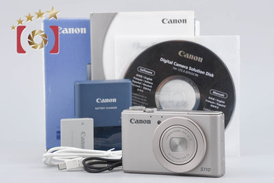 【中古】Canon キヤノン PowerShot S110 シルバー コンパクトデジタルカメラ 元箱付き