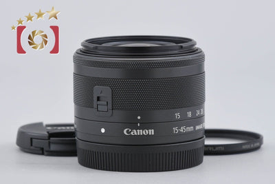 【中古】Canon キヤノン EF-M 15-45mm f/3.5-6.3 IS STM ブラック